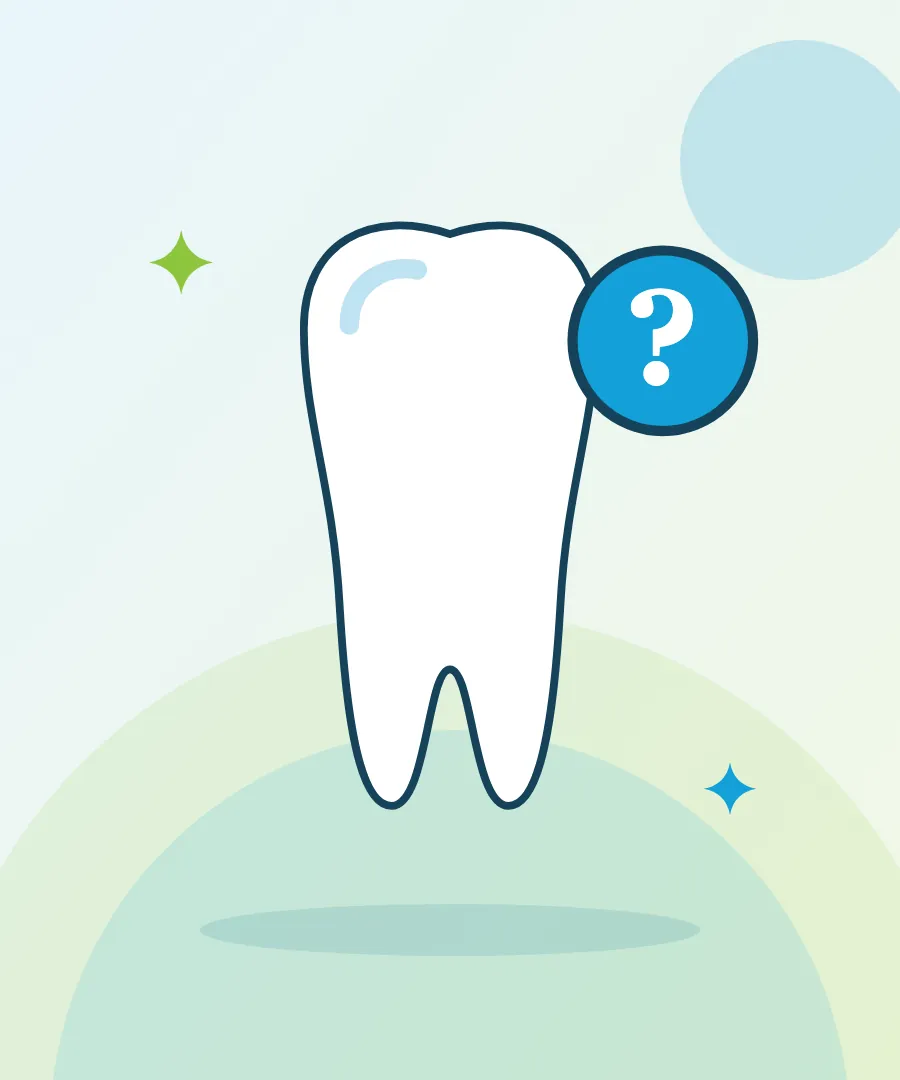Illustration of a tooth with a question mark, Sai Multi Speciality Dental Clinic, Baner